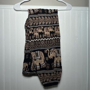 elephant print baggy pants, The Elephant Pants brand, size large